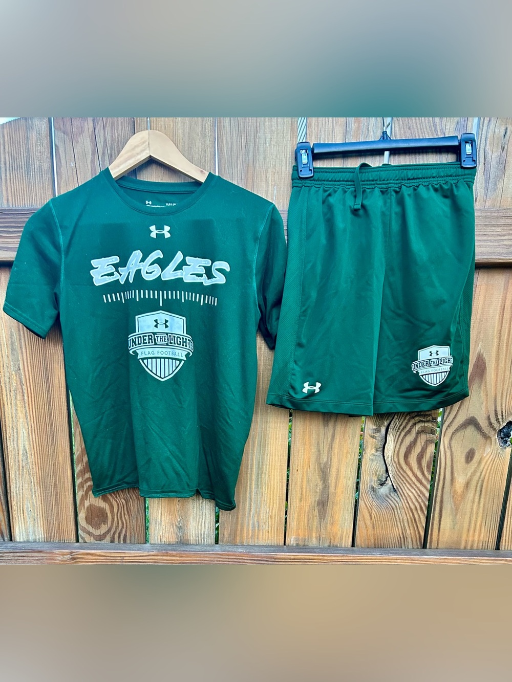Under Armour Philadelphia Eagles Uniform Set Shirt/ Sz. Youth Large